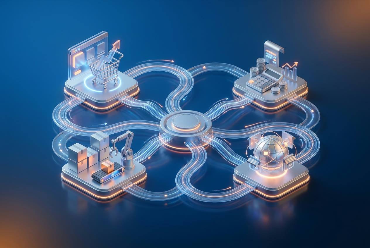 Automatisierte Workflows und verbundene Systeme