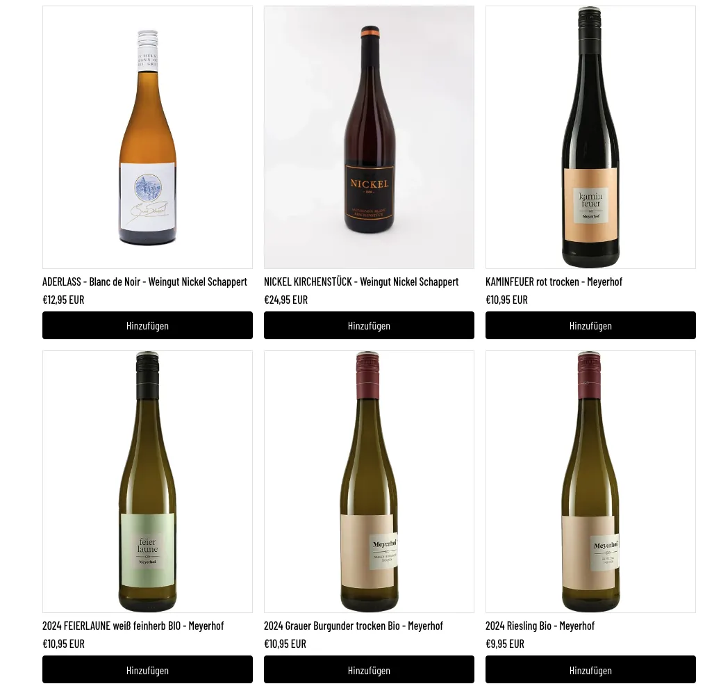 Winzerperlen: Weine für die Mixkiste auswählen