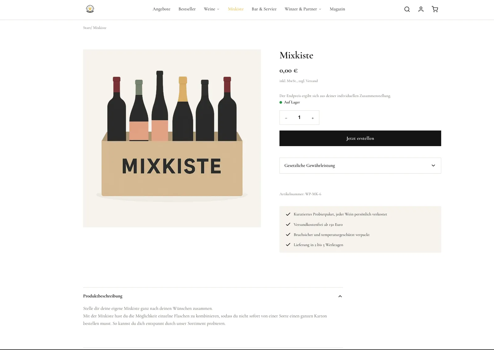 Winzerperlen: Mixkiste